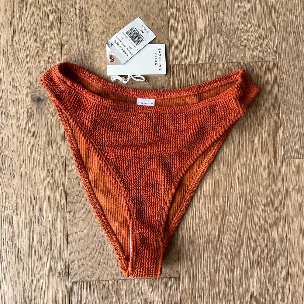 Good American Orange Bikini Bottom